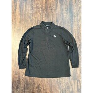 Bad Birdie Men's Black Long Sleeve 1/4 Zip Performance Golf Pullover Small S